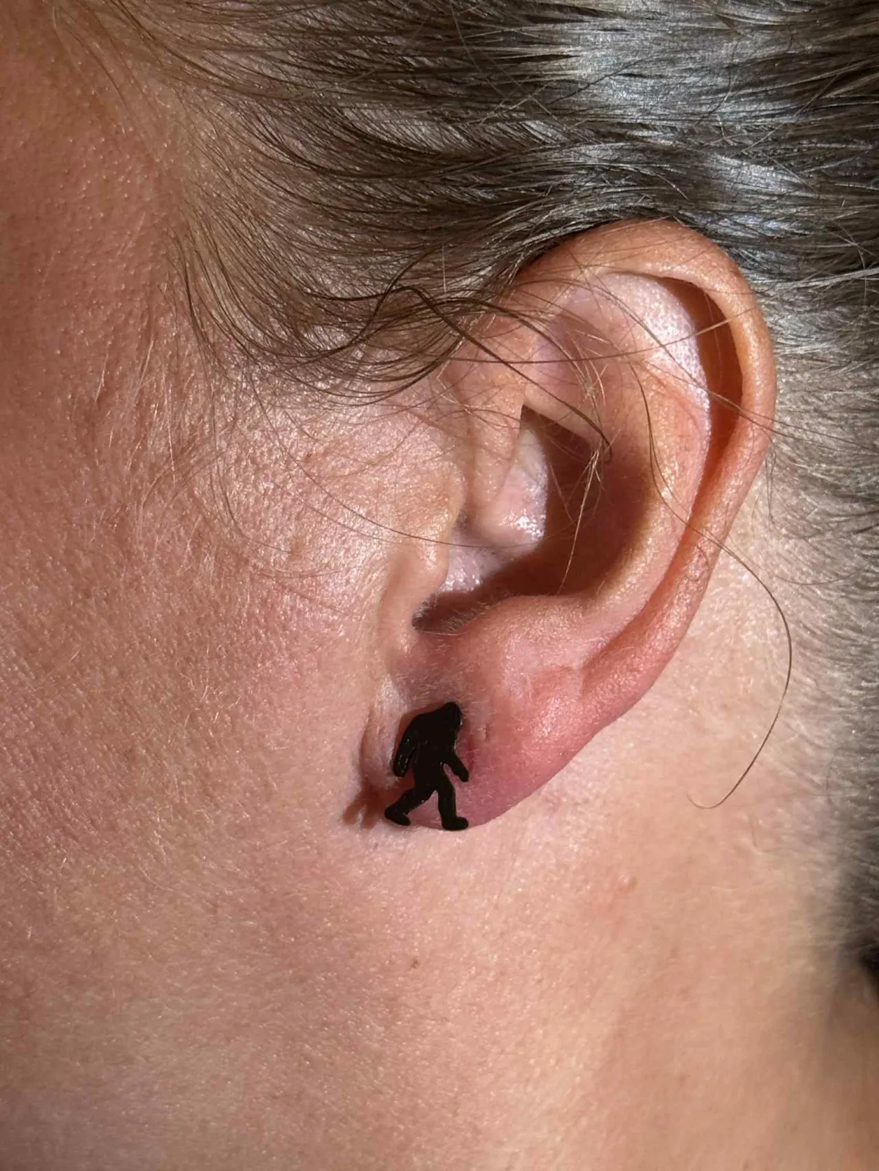 Bigfoot stud earrings view 2