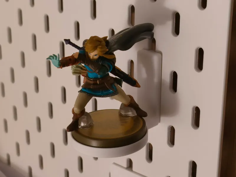 Ikea Skadis amiibo support