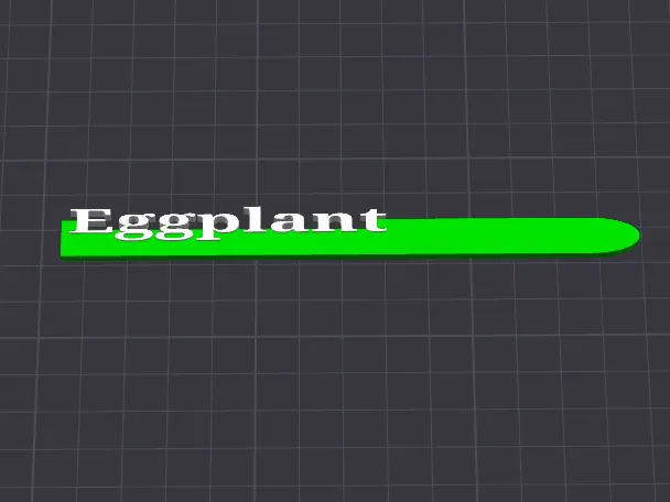Eggplant Garden Marker