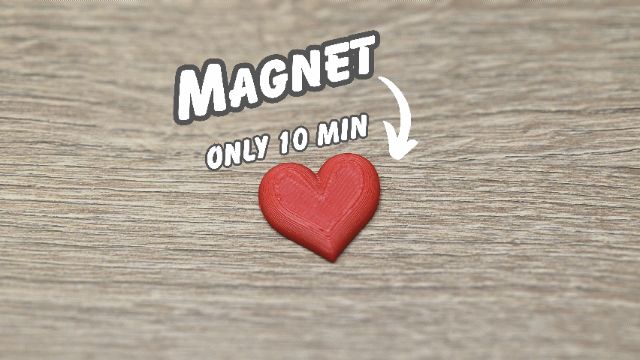 Magnet - heart - only 10 min