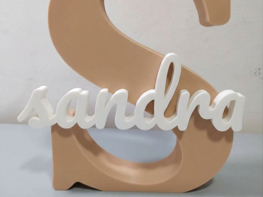 inicial s con nombre sandra 3D model