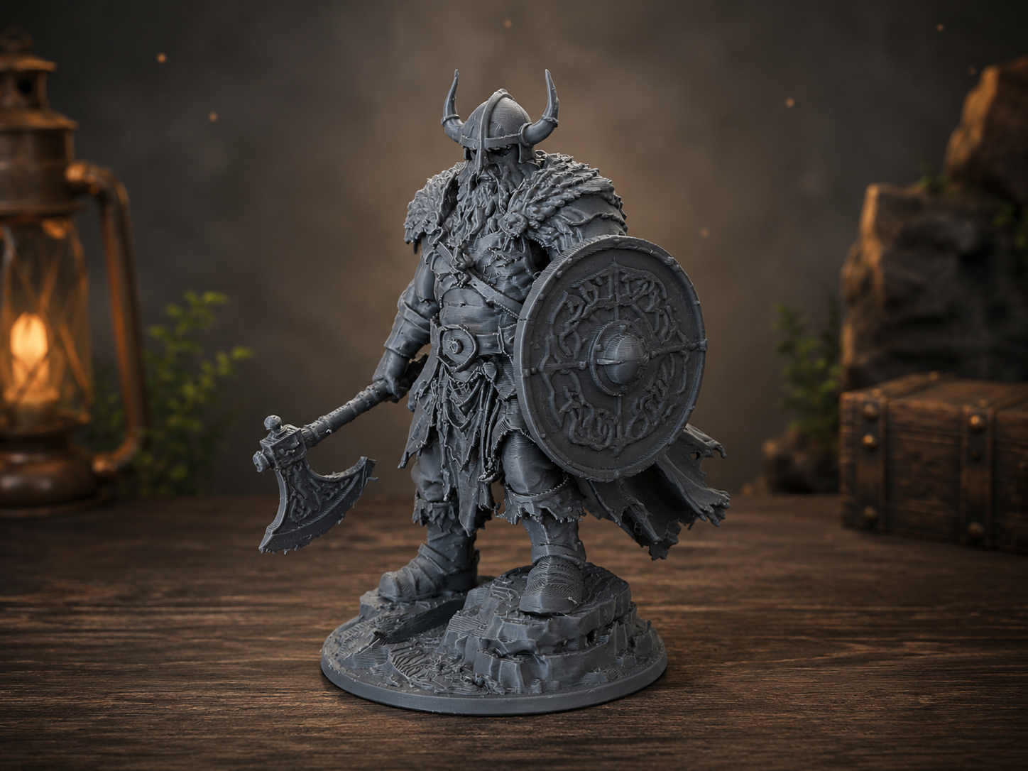 Epic Viking Berserker with Axe & Shield 