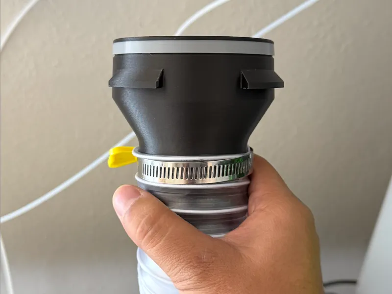 2.5in Disconnect for Clough42 Smoke Hood - H2D