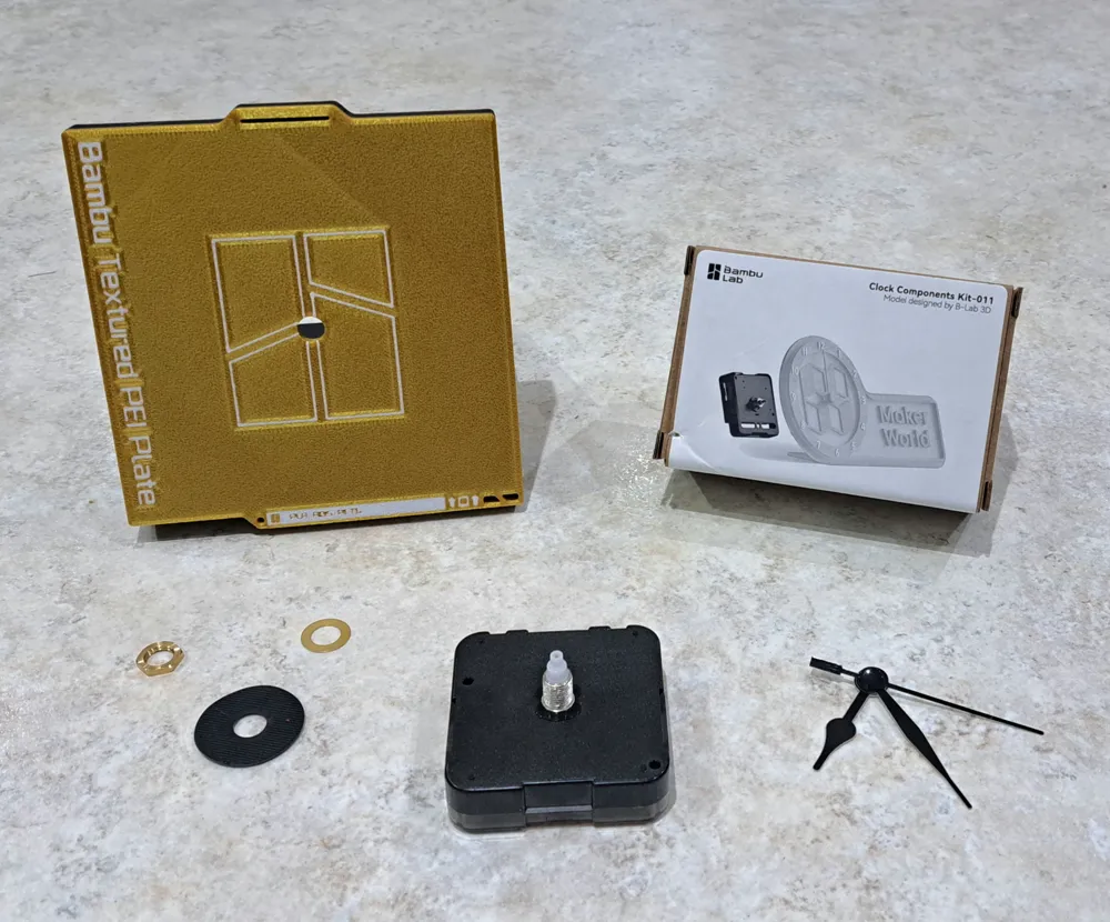 X1C Print Plate Clock by SD3D MakerWorld