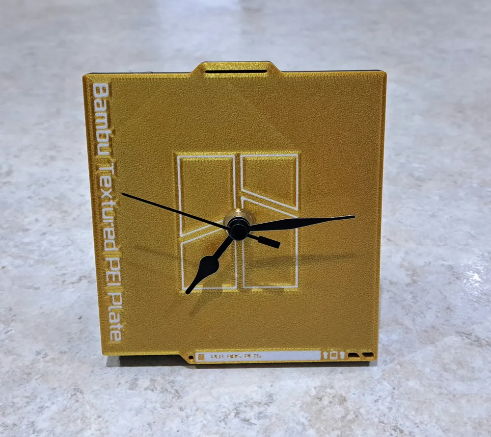 X1C Print Plate Clock by SD3D MakerWorld