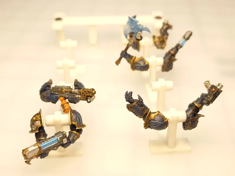 Magnetized Wargame Arms Storage and Transport Rack