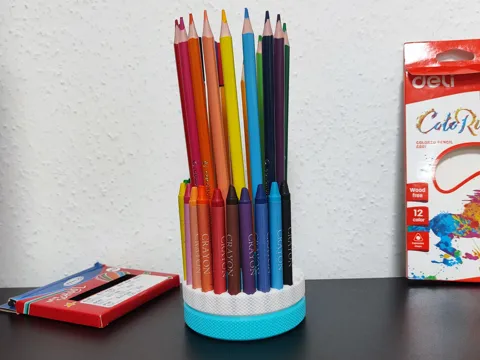 Soporte: Rotating Pencil Holder — referencia de MakerWorld