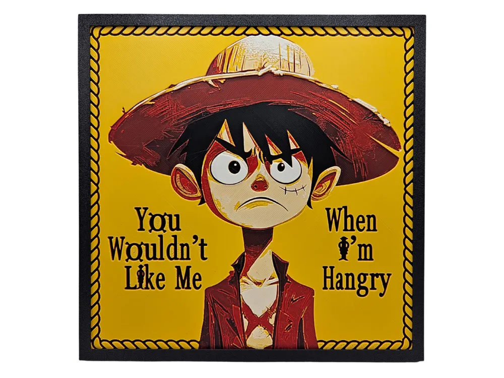 Monkey Be Hangry (One Piece hueforge)
