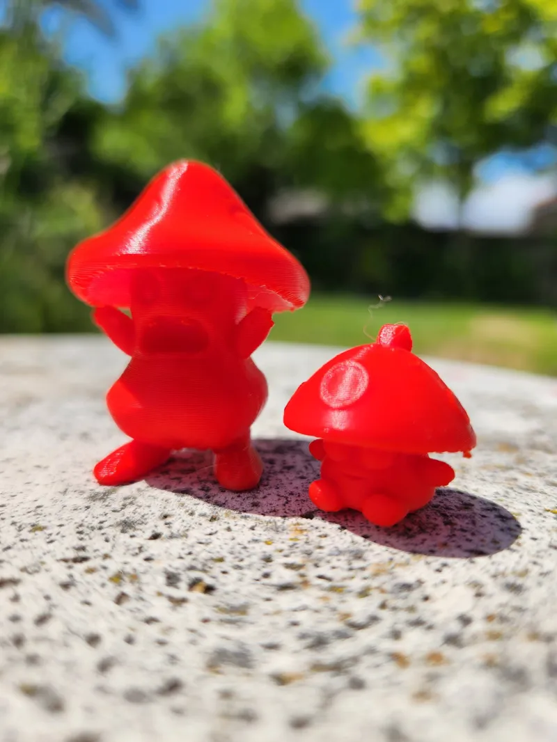 Mushroom Family w/ Keychain