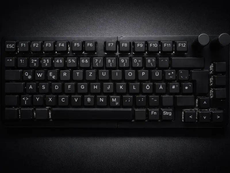 88-Key Thin Profile Keycap Set QWERTZ DE