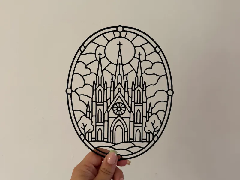 Décoration murale effet Vitrail - Cathédrale