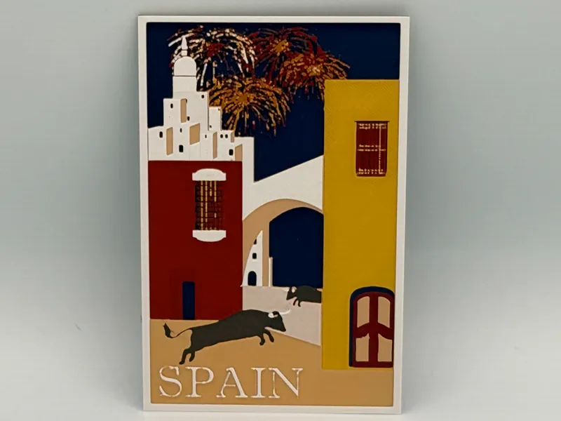 Spain Travel Poster Hueforge