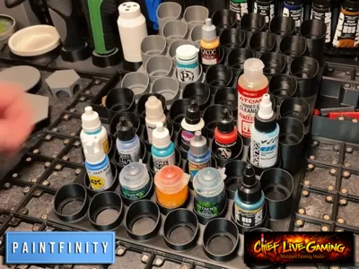 All in One Miniature Paint Storage Rack Gridfinity