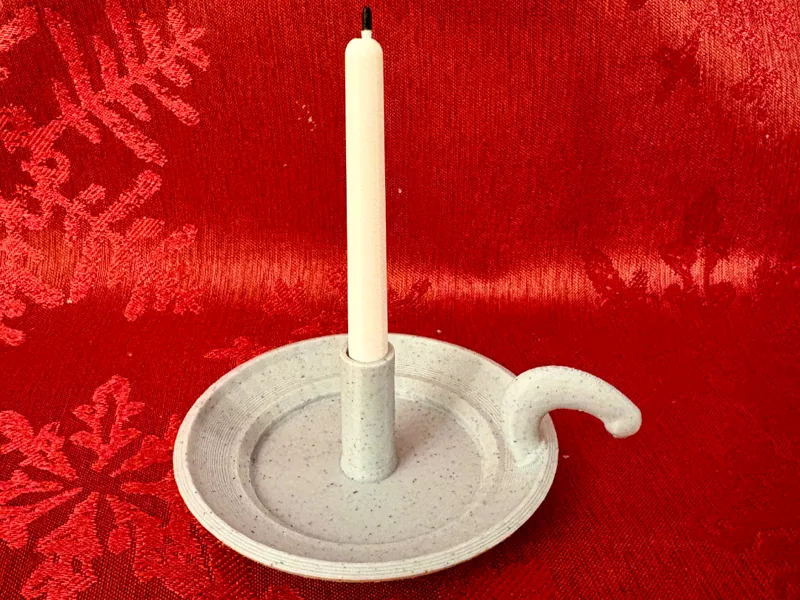 All printed Candle in Candle holder  decoration 