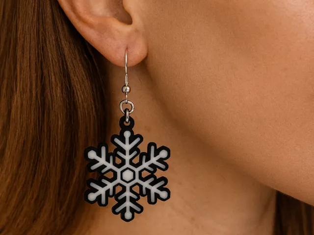 Christmas Snowflake Earrings