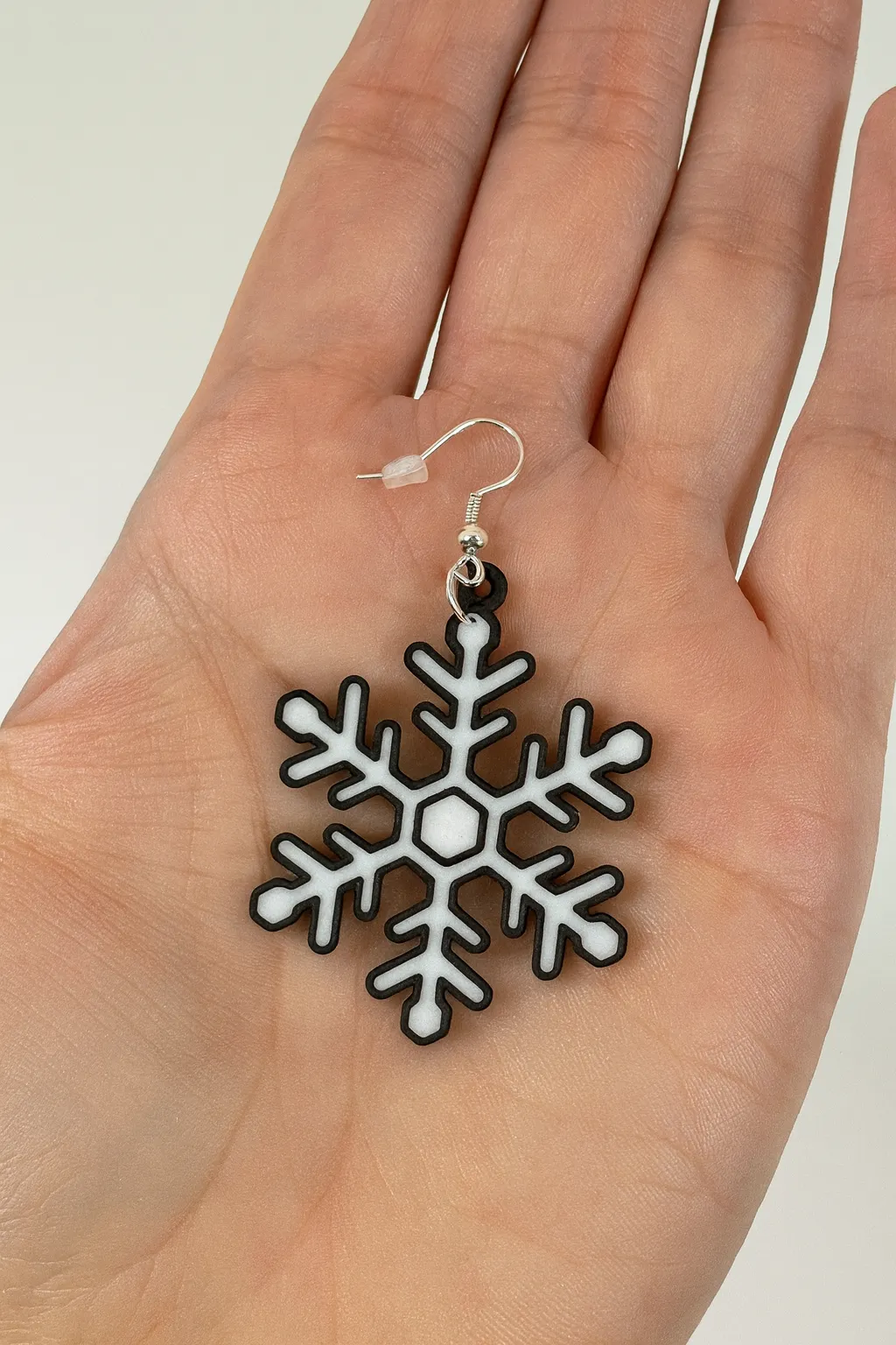 Christmas Snowflake Earrings view 2