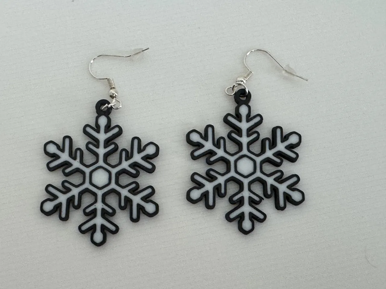 Christmas Snowflake Earrings view 4