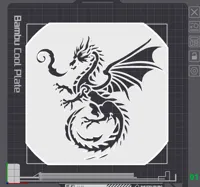 Pochoir dragon (version corrigée) — photo 1