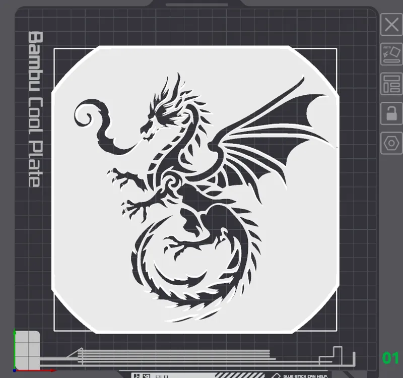 Dragon Stencil Fixed