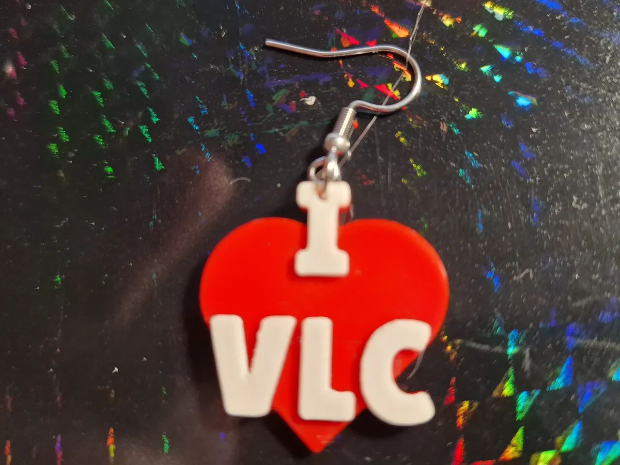 Customizable earrings & keyrings "I Love..." view 3