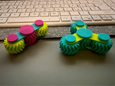 spinner gear double helical (3 or 4 gears)