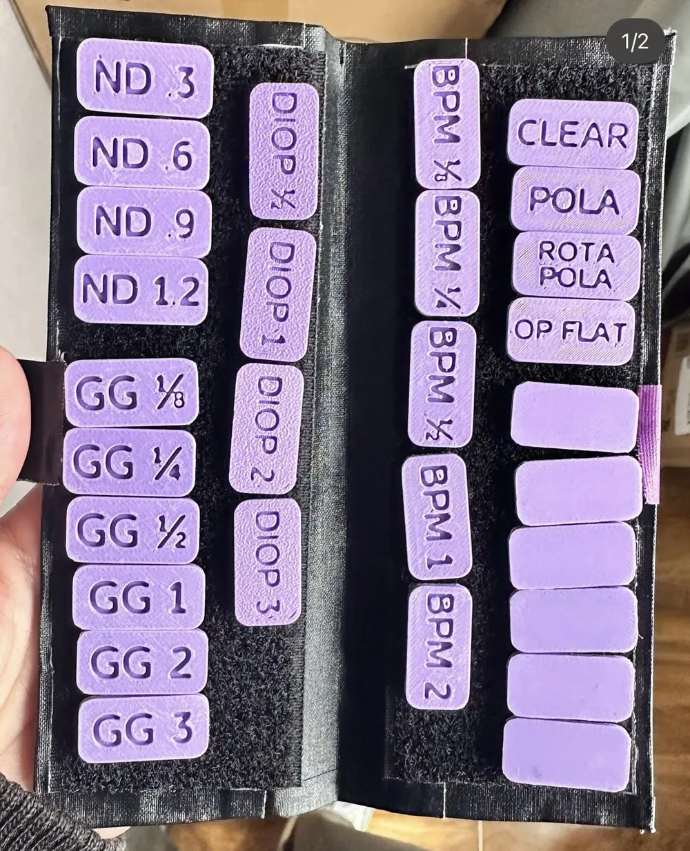 Filter Tabs and Lens Information by colMakerWorld: Download Free 3D Models