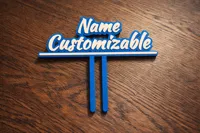 Custom 3D Label Topper