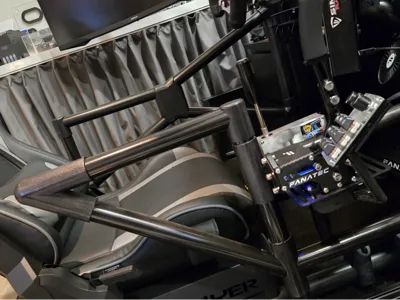 Side 'roll' cage with 40mm PVC tubing / simracing