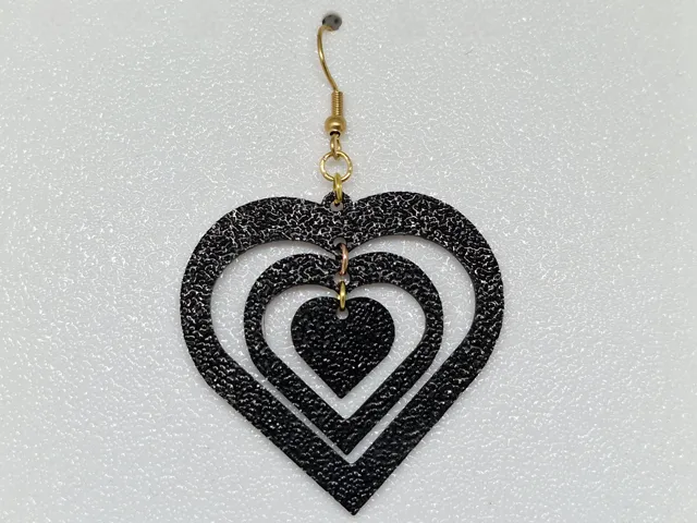 Earrings 3 hearts