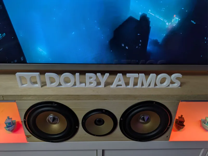 Dolby Atmos Standing Logo Text – 48cm Display