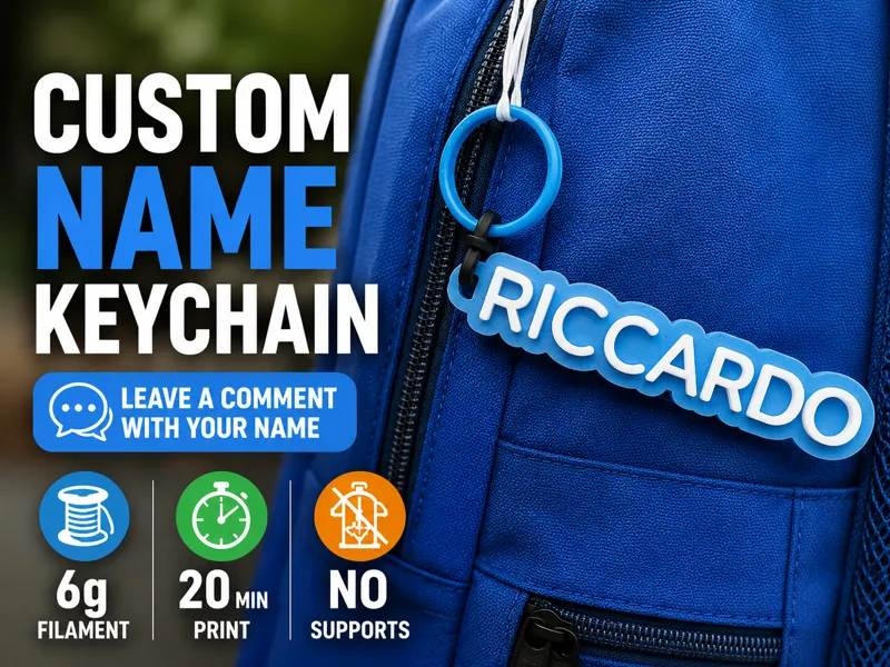 Custom Name Keychain – Any Name Available