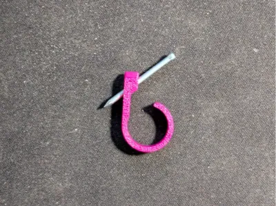 Wall hook nail in