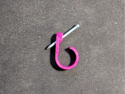Wall hook nail in