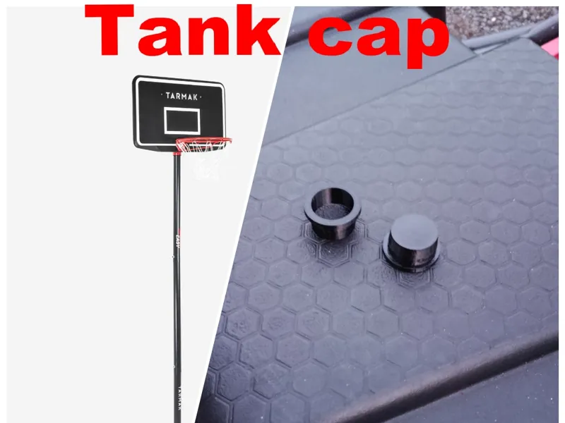 Basketball hoop tank cap