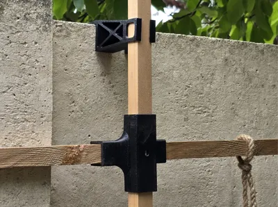 Parts to make a lattice with battens