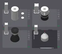0.2mm layer, 2 walls, 4% infill, Multicolor Mini