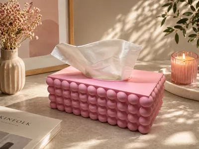 Bubble Tissue Box