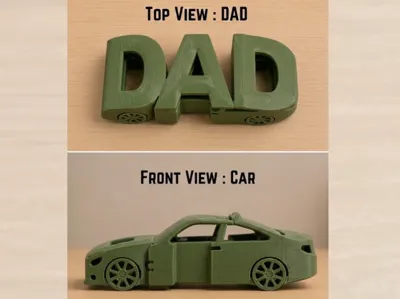 Dad's Ride Keychain