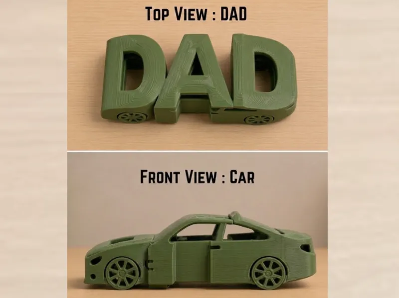 Dad's Ride Keychain