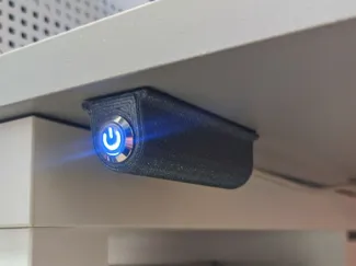 Under Desk Computer Power Button 12mm