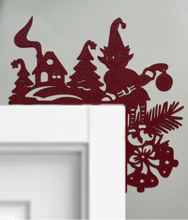 Décoration murale d'angle Noël