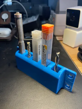 Low Profile Endmill Bit Holder - Mounts to bench