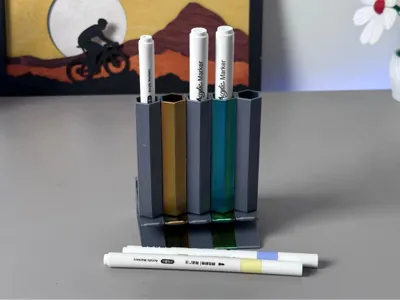 Bounce pen holder