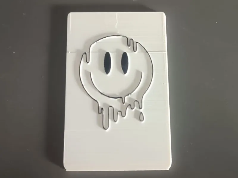 Melted Smiley Card Holder