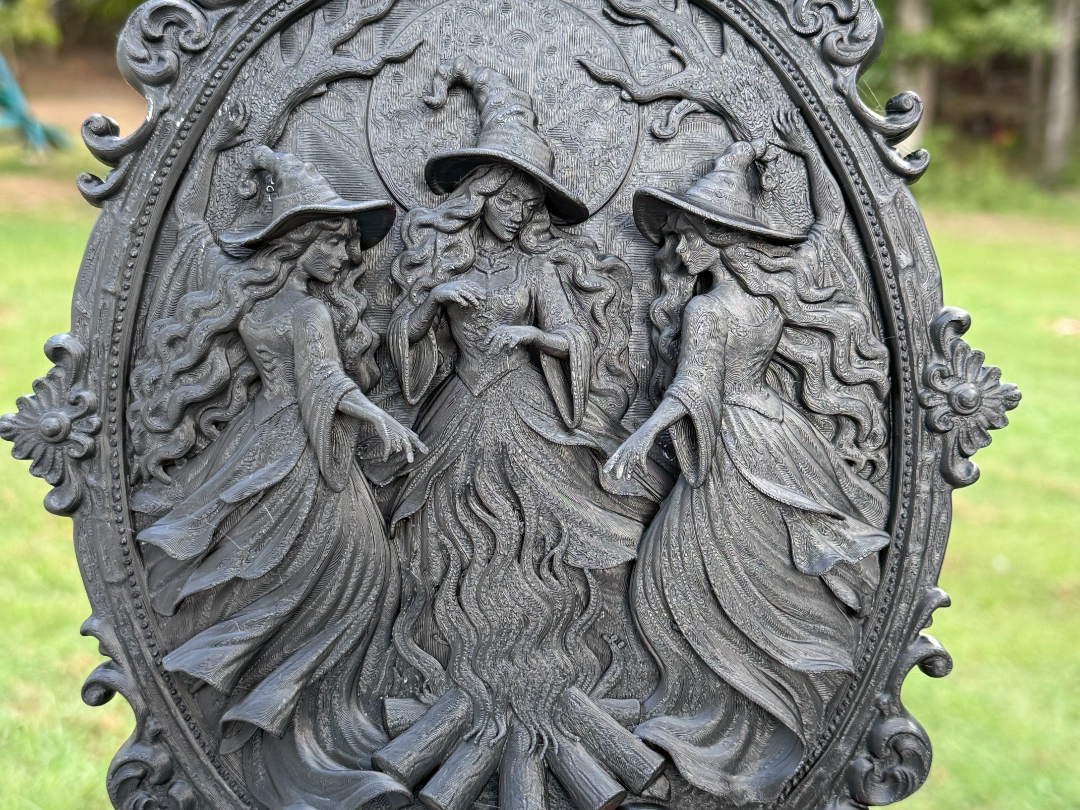 Witches Dancing Around Cauldron Frame - 1