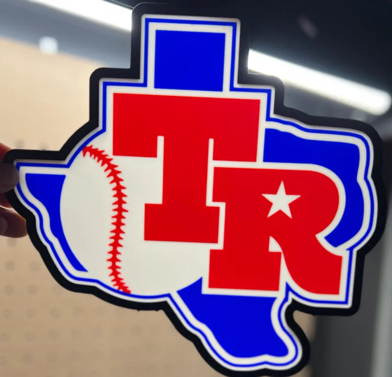 Texas Rangers 82-83 Logo Lightbox