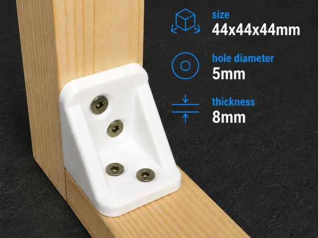 90° Angle Bracket for 44 mm & 45 mm Timber