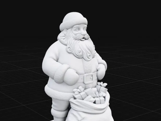 Santa Claus with Gift Bag