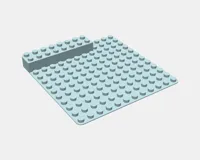 Plaque de base compatible Duplo 12x12 avec rebord — photo 1