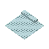 Plaque de base compatible Duplo 12x12 avec rebord — photo 2